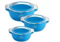 Cello Silvio Insulated Hotpot 3 Pcs Set Pack of 3 Thermoware Casserole Set